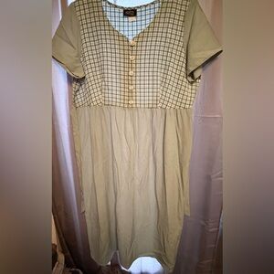 Green Checkered Dress